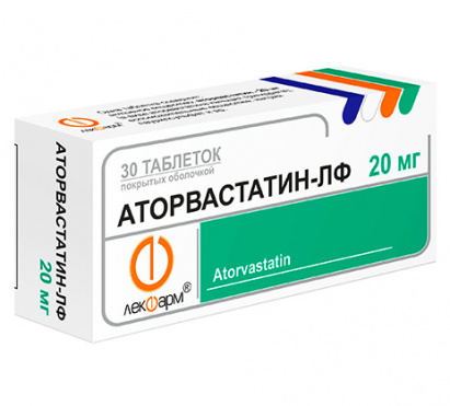 Аторвастатин-ЛФ 20мг тб №30
