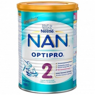 НАН-2 молочная смесь с прибиотиками 400г (6-12мес)