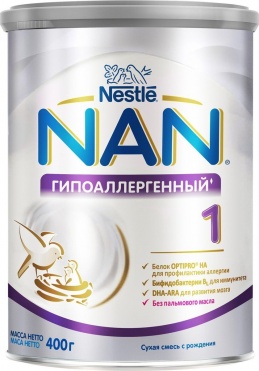 НАН-1 Н.А. молочная смесь 400г (гипоалергенная)