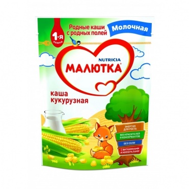 Каша Малютка молочная кукуруза 220гр