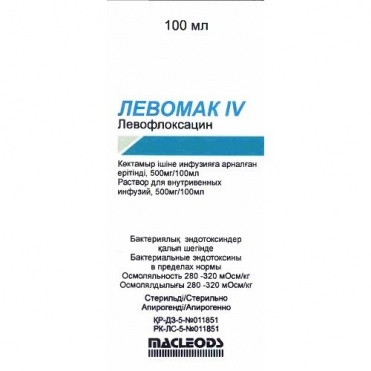 Левомак IV 500мг р-р для инфузий фл 100мл