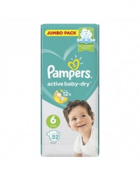 Памперс Active Baby Dry Extra Large №1 (52)