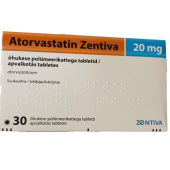 Аторвастатин-Зентива 20мг тб №30