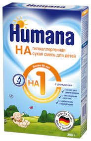 Хумана Пре H 1 молочная смесь (0-6мес) 300г
