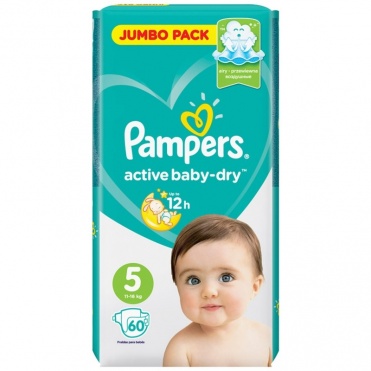 Памперс Active Baby Dry Junior №1 (60)