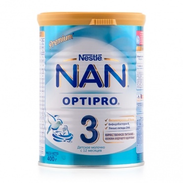 НАН-3 молочная смесь с пребиотиками 400г