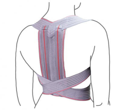 Корректор осанки эластичный детский R2201 L
