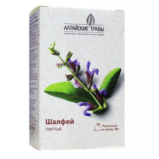 Шалфей листья Алтайские травы 50г