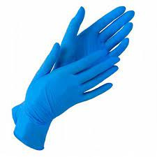 Перчатки нитриловые нестерильные S синие