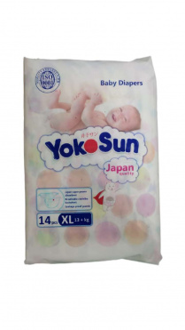 Подгузники YokoSun детские (13+кг) XL №1 (14)