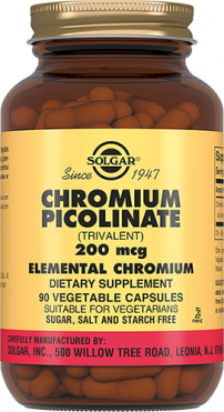 Солгар Пиколинат хрома кпс №90