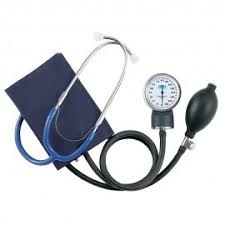 Тонометр Beemon Aneroid 50х15см, синий со стетоскопом Biorodax BL-ASM-4