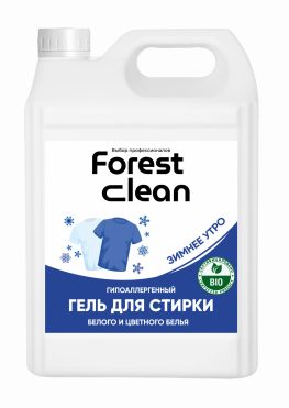 Forest clean Гель для стирки белого и цветного белья "Зимнее утро" 5 л