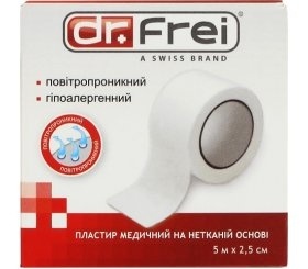 Пластырь Dr. Frei медицинский хлопчатобумажный 5мх2,5м
