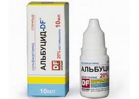 Сульфацил-натрия (Альбуцид) 20% глазные капли фл 10мл (Досфарм)